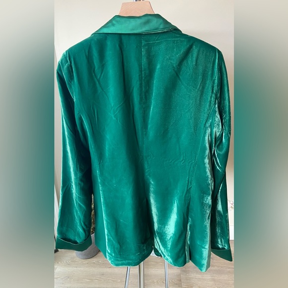 L 🔖 JASON WU Green Velvet Tuxedo Jacket - Picture 13 of 13